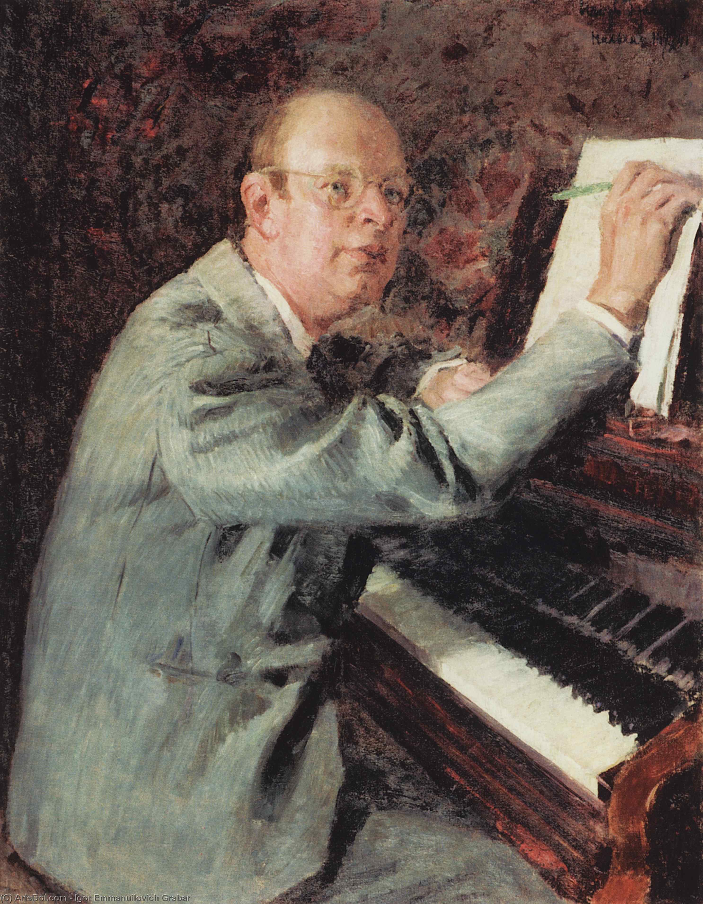 Portrait Of Sergei Prokofiev — Igor Emmanuilovich Grabar