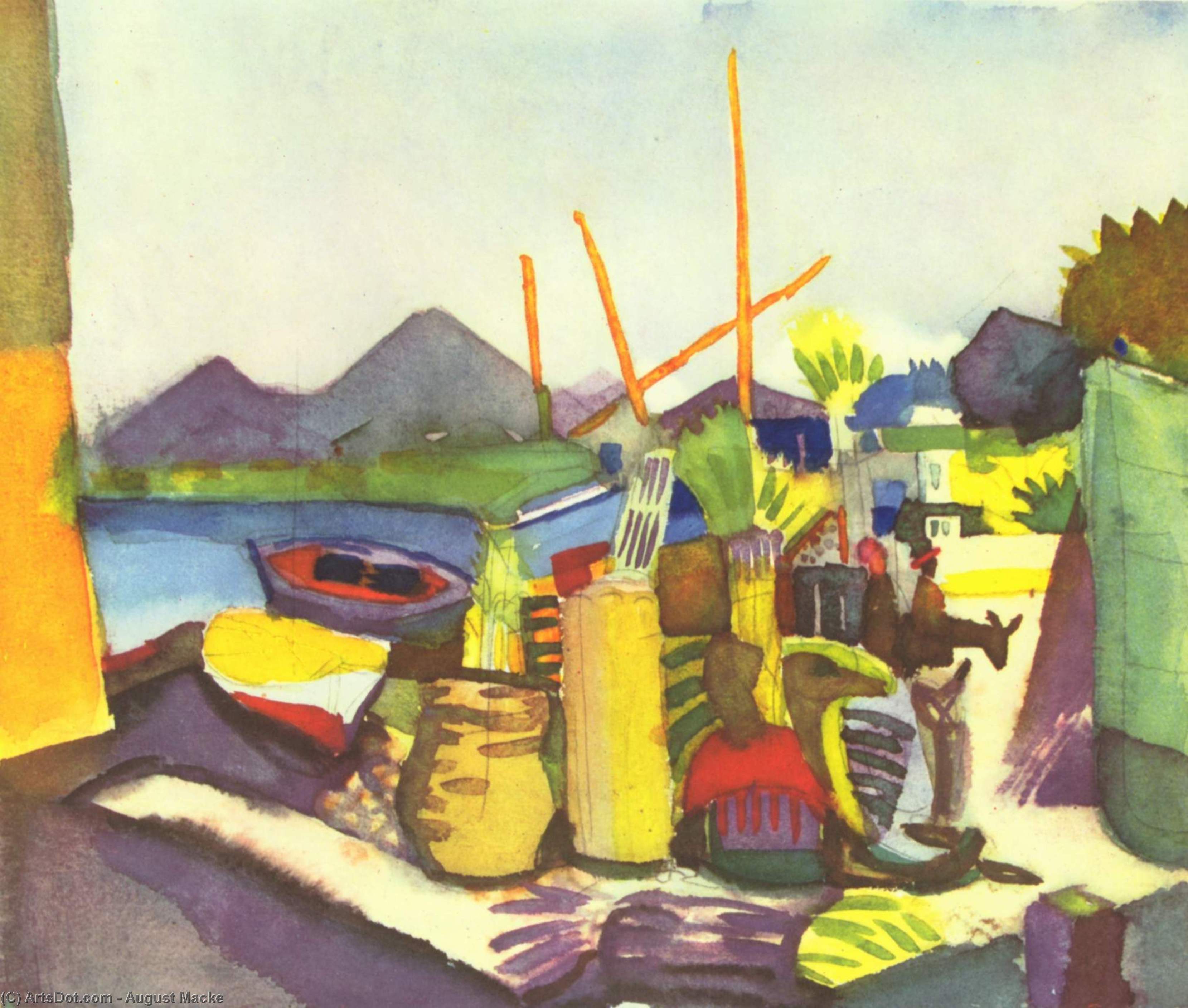Landscape Near Hammamet — August Macke