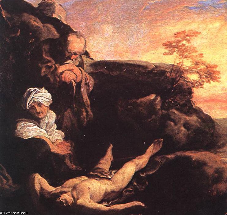 Abel Mourned By His Parents — Johann Liss
