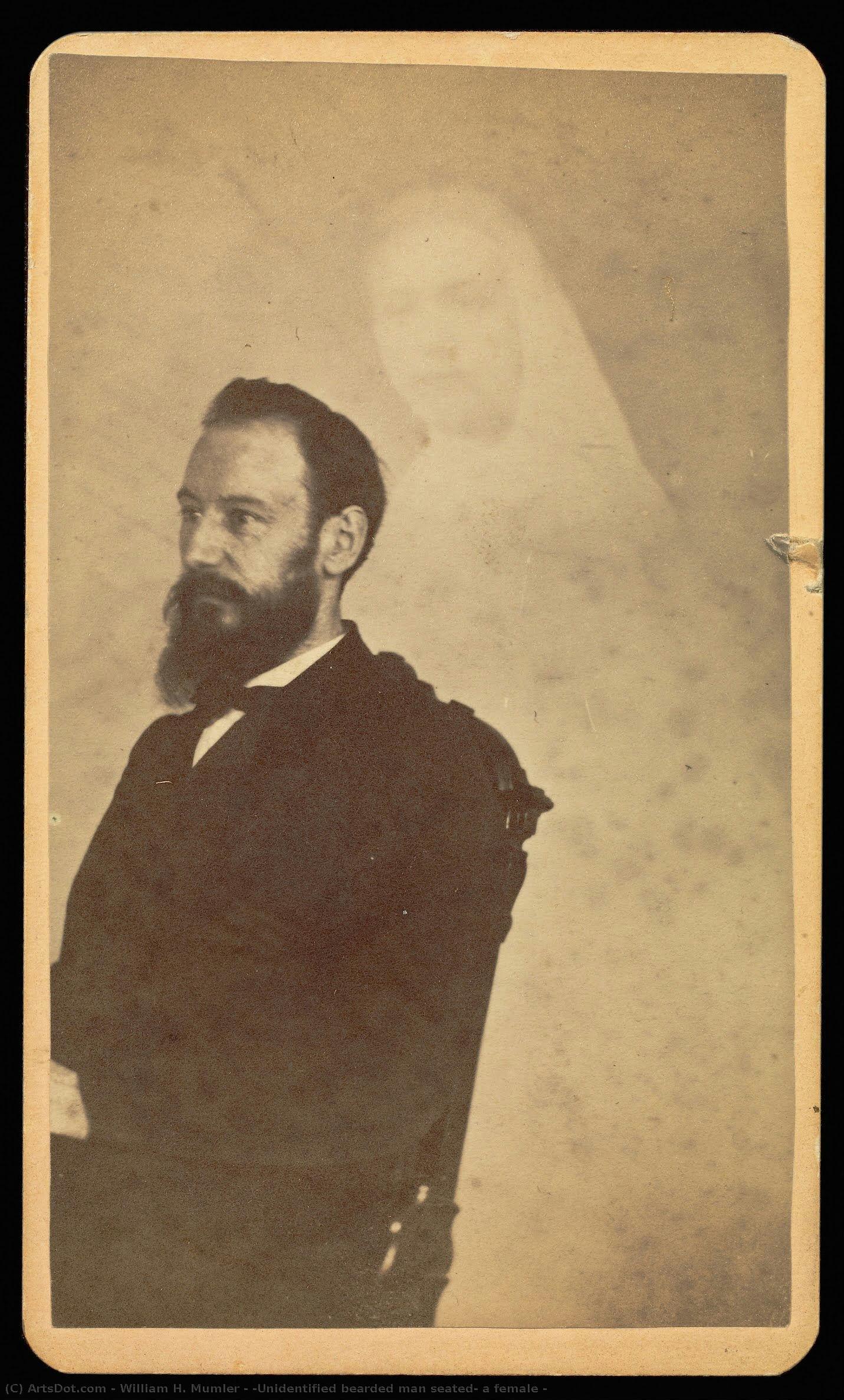 [unidentified Bearded Man Seated, A Female — William H. Mumler
