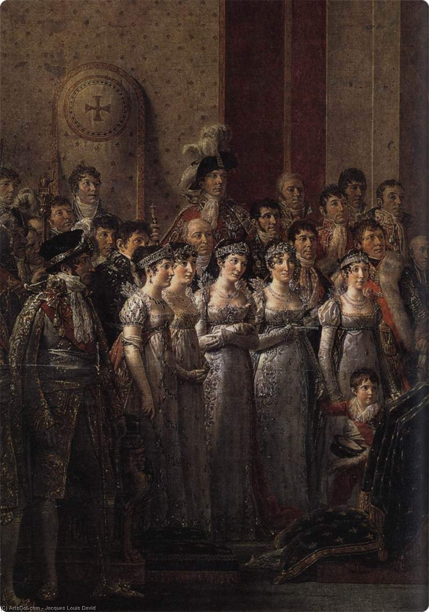 Consecration Of The Emperor Napoleon I (detail) — Jacques-louis David