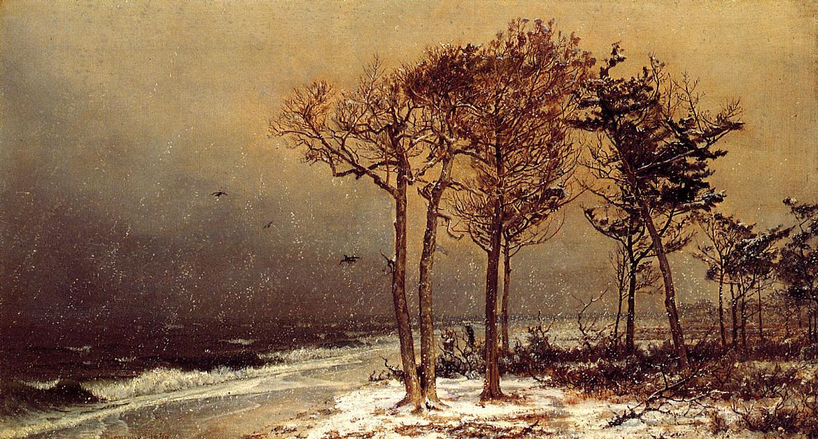 Snow Storm, Atlantic City — William Trost Richards