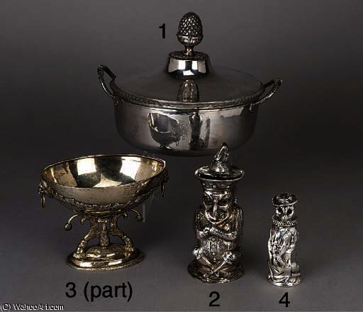 A French Silver Vegetable Dish With An Associated Cover — William Fraser Garden