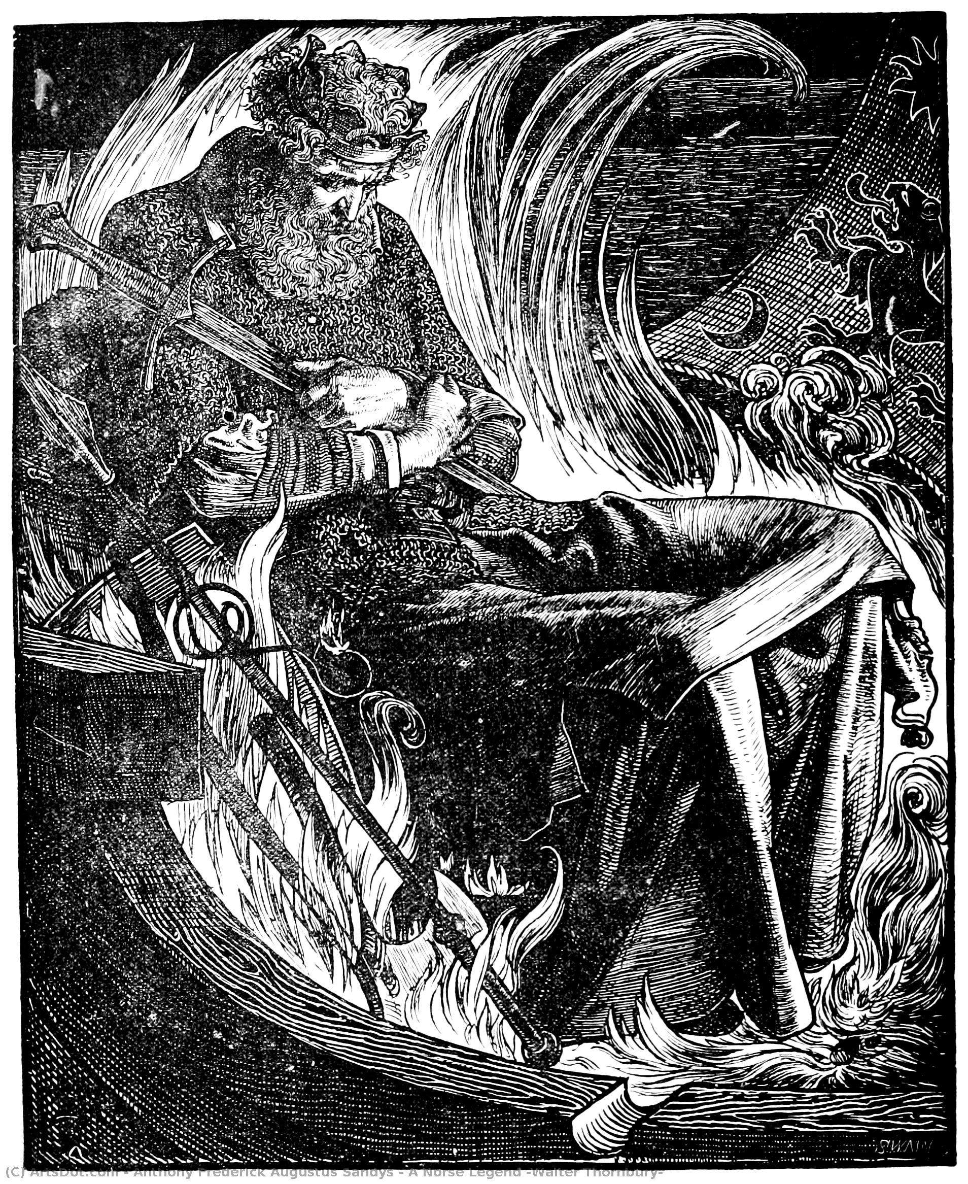 A Norse Legend (walter Thornbury) — Anthony Frederick Augustus Sandys