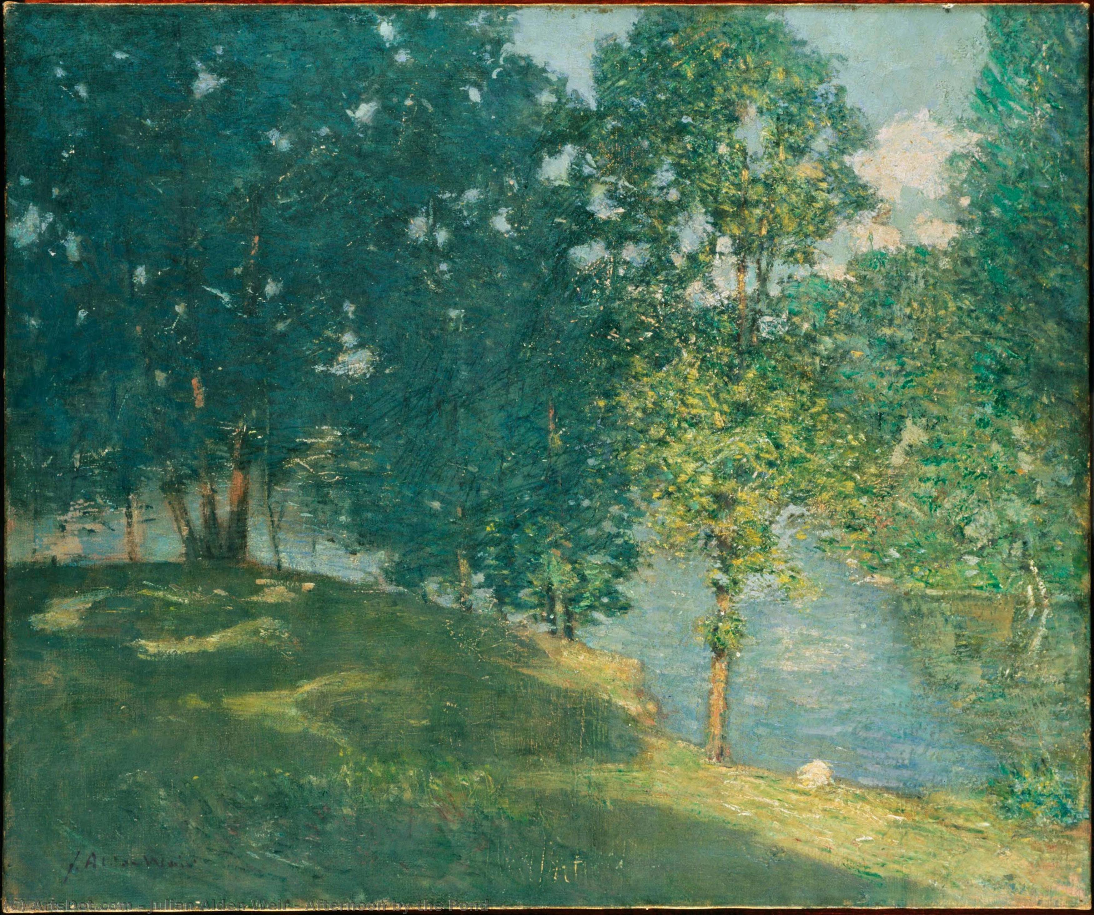 Afternoon By The Pond — Julian Alden Weir