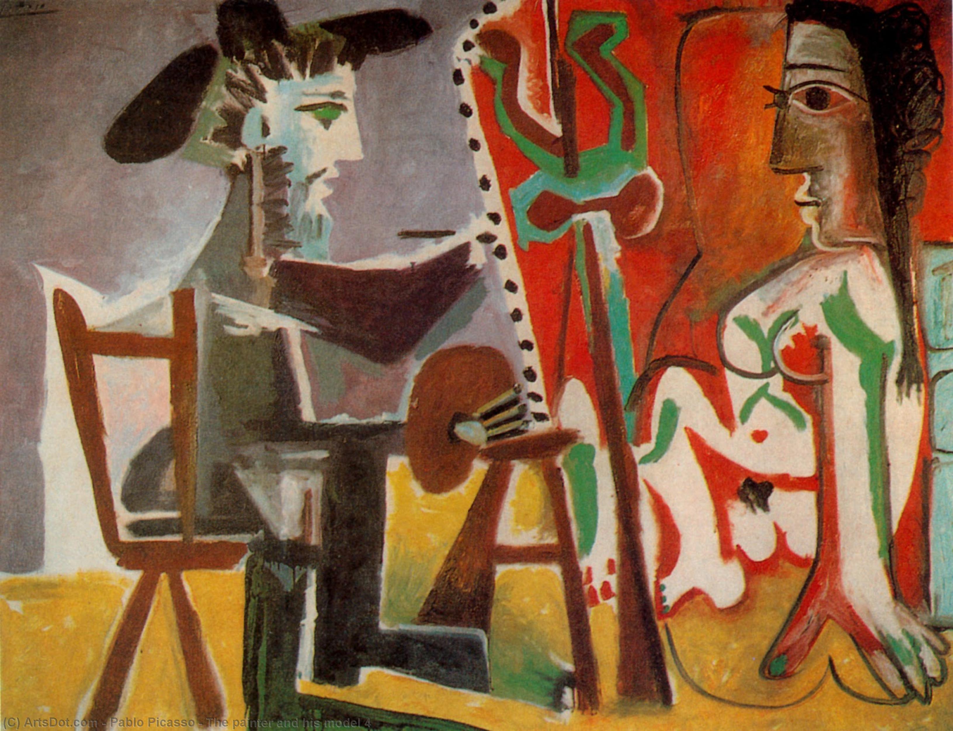 The Painter And His Model 4 — Pablo Picasso