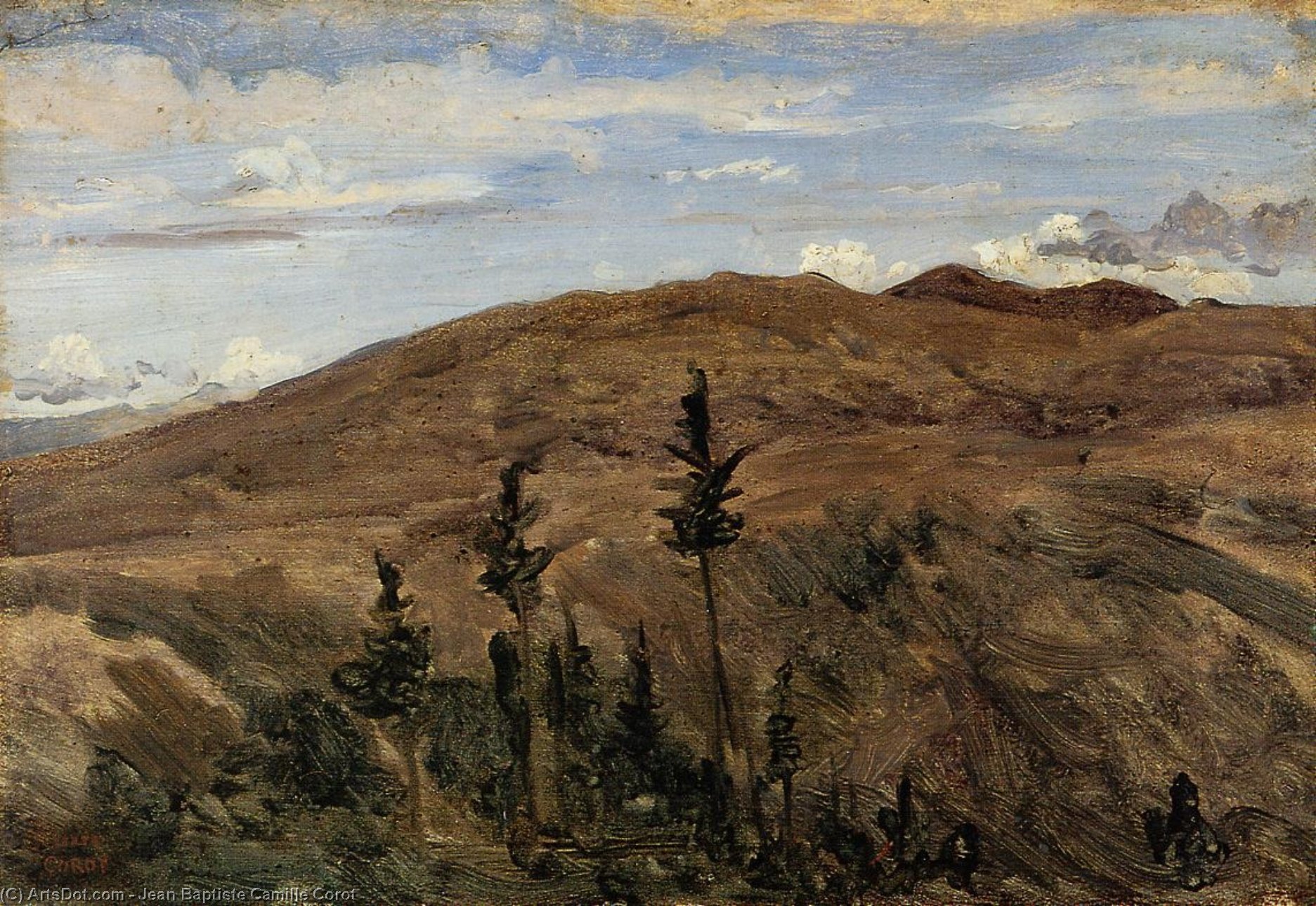Mountains In Auvergne — Jean-baptiste-camille Corot