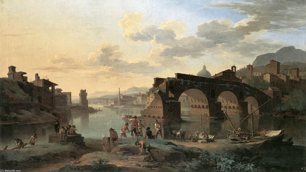River View With The Ponte Rotto — Jacob De Heusch
