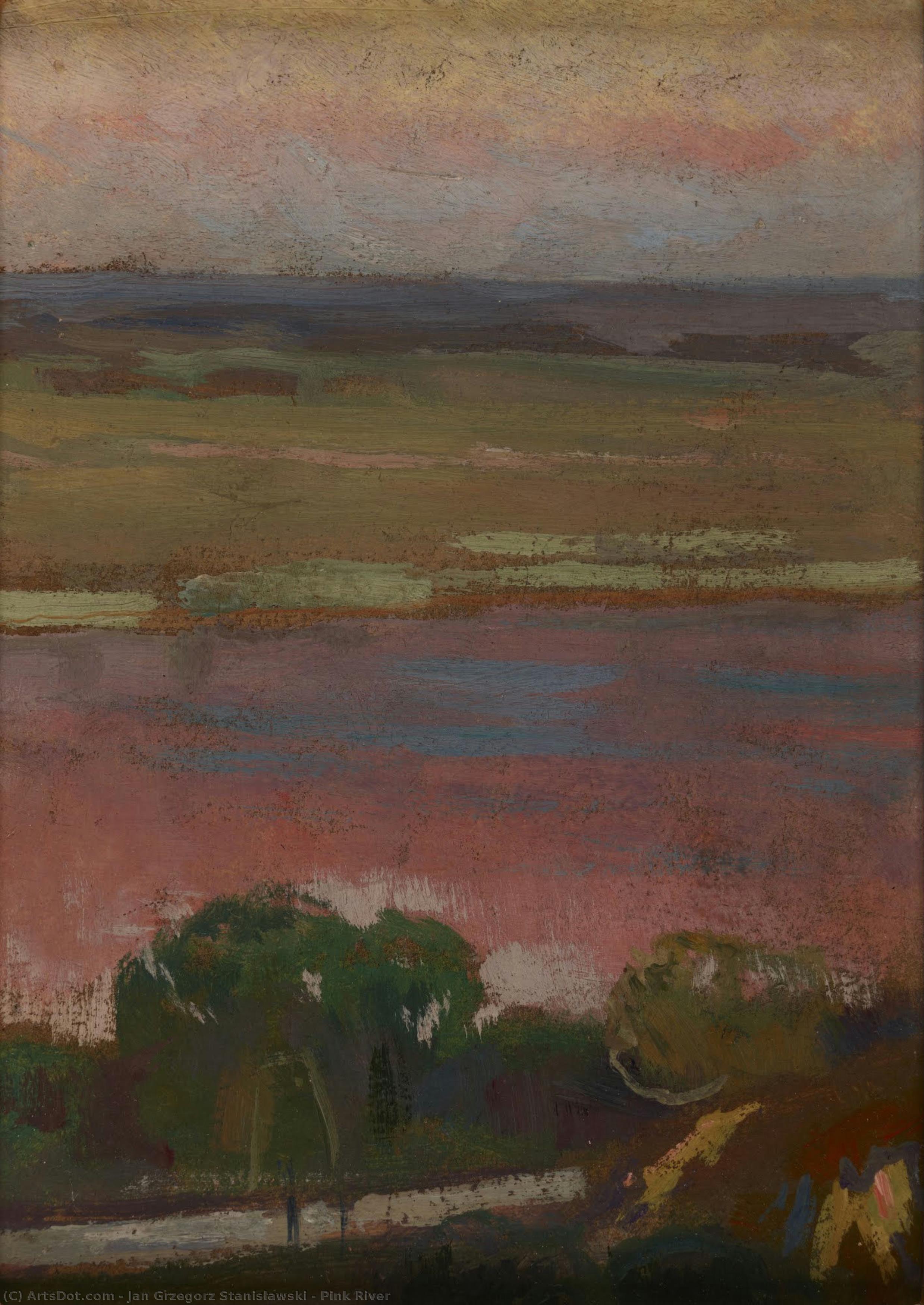 Pink River — Jan Grzegorz Stanisławski