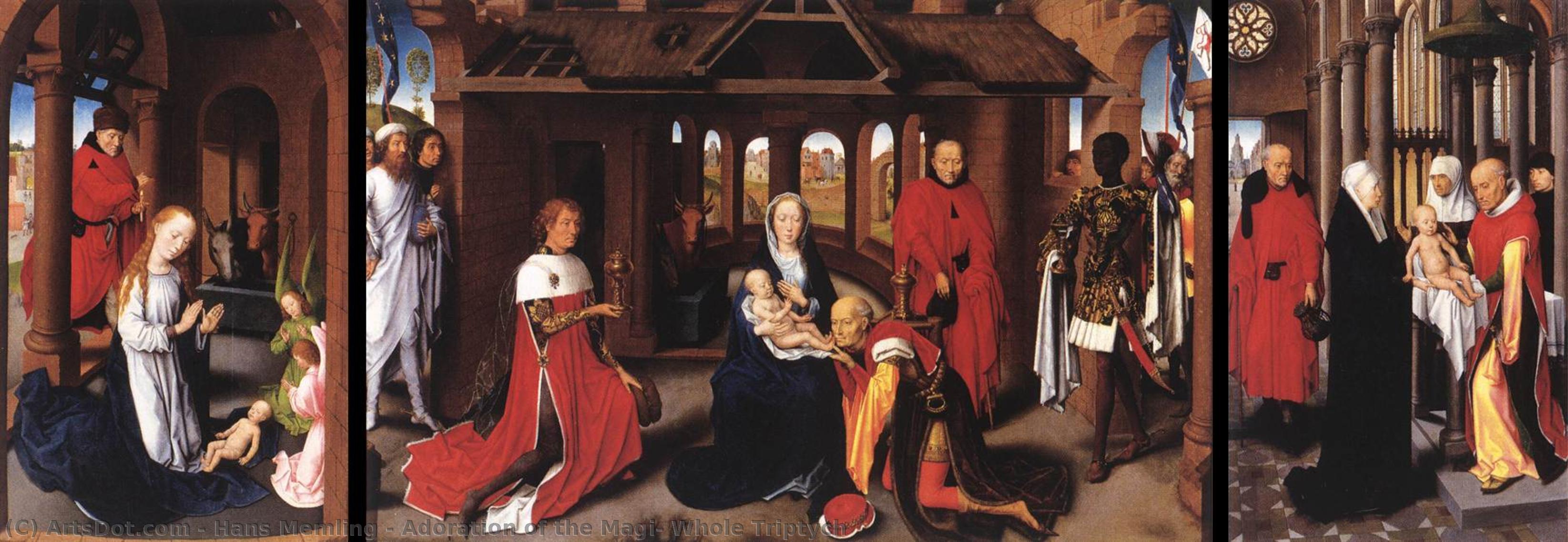 Adoration Of The Magi: Whole Triptych — Memling, Hans