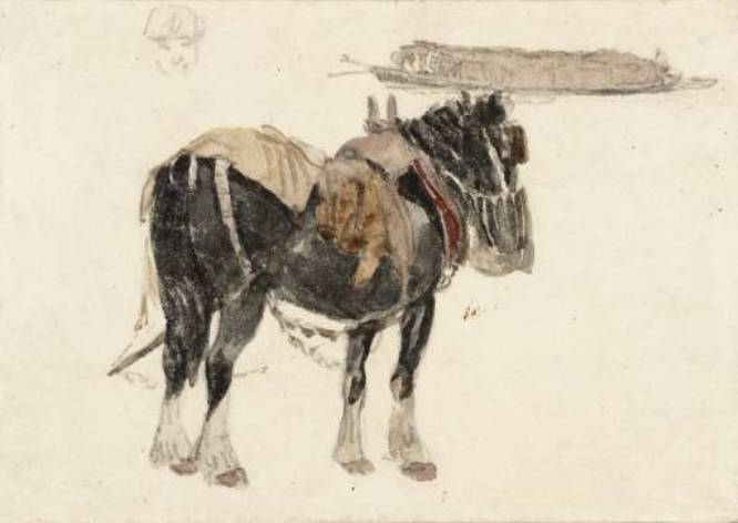 Horse And Barge — David Cox