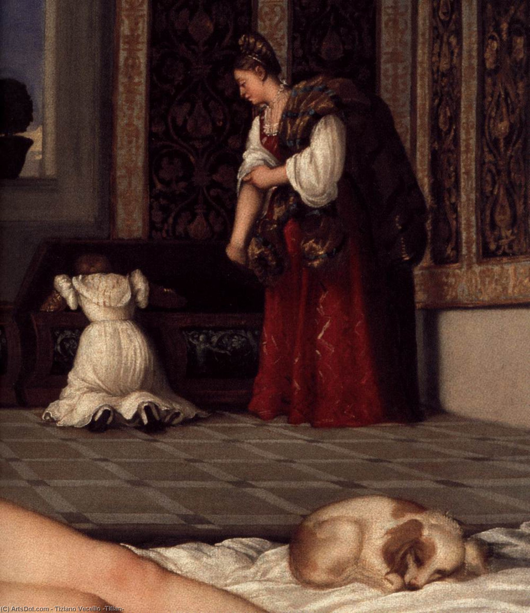 Venus Of Urbino (detail) — Titian