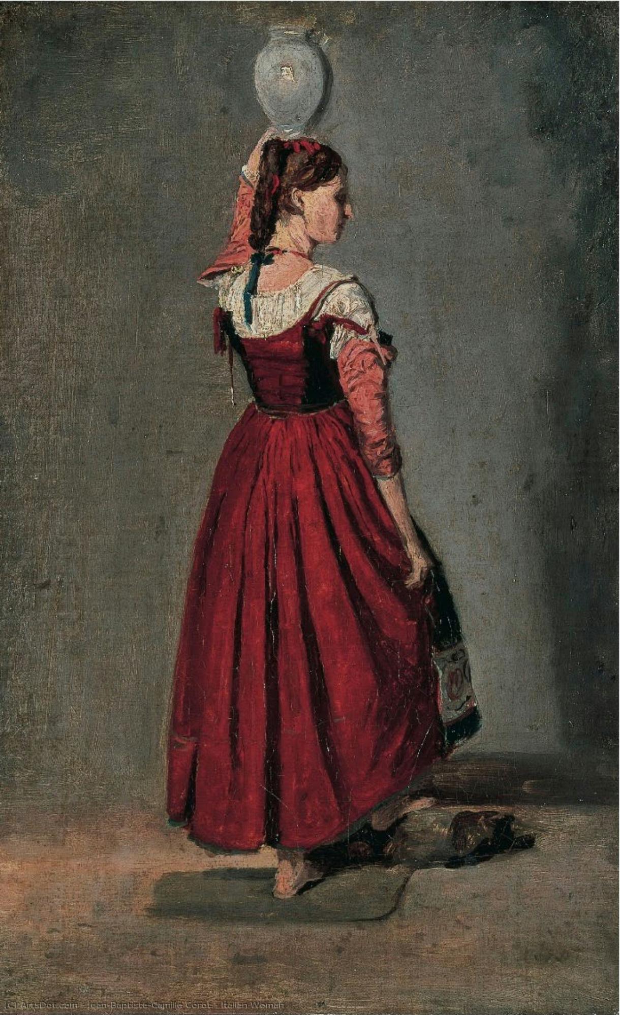 Italian Woman — Jean-baptiste-camille Corot