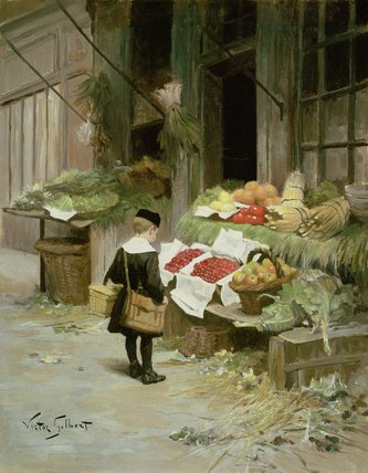 Little Boy At The Market — Victor Gabriel Gilbert