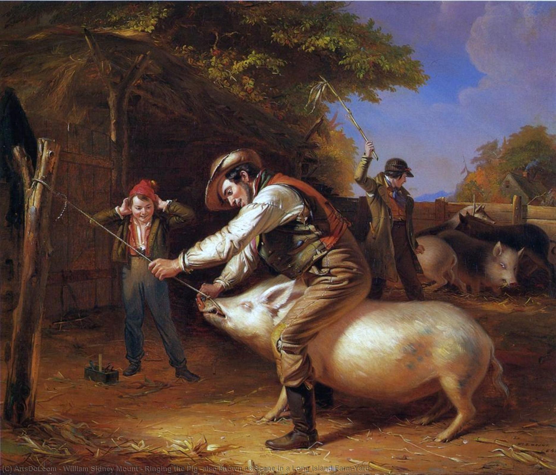 Ringing The Pig (also Known As Scene In A Long Island Farm-yard) — William Sidney Mount