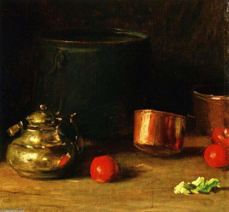 Still Life With Brass Kettle — William Merritt Chase