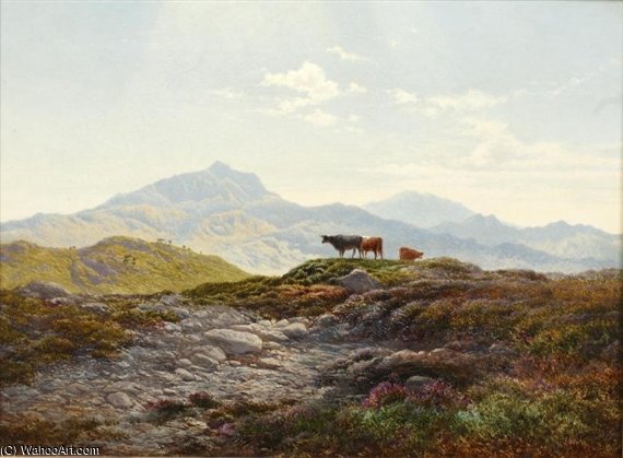 Cattle In A Highland Landscape — Arthur Gilbert