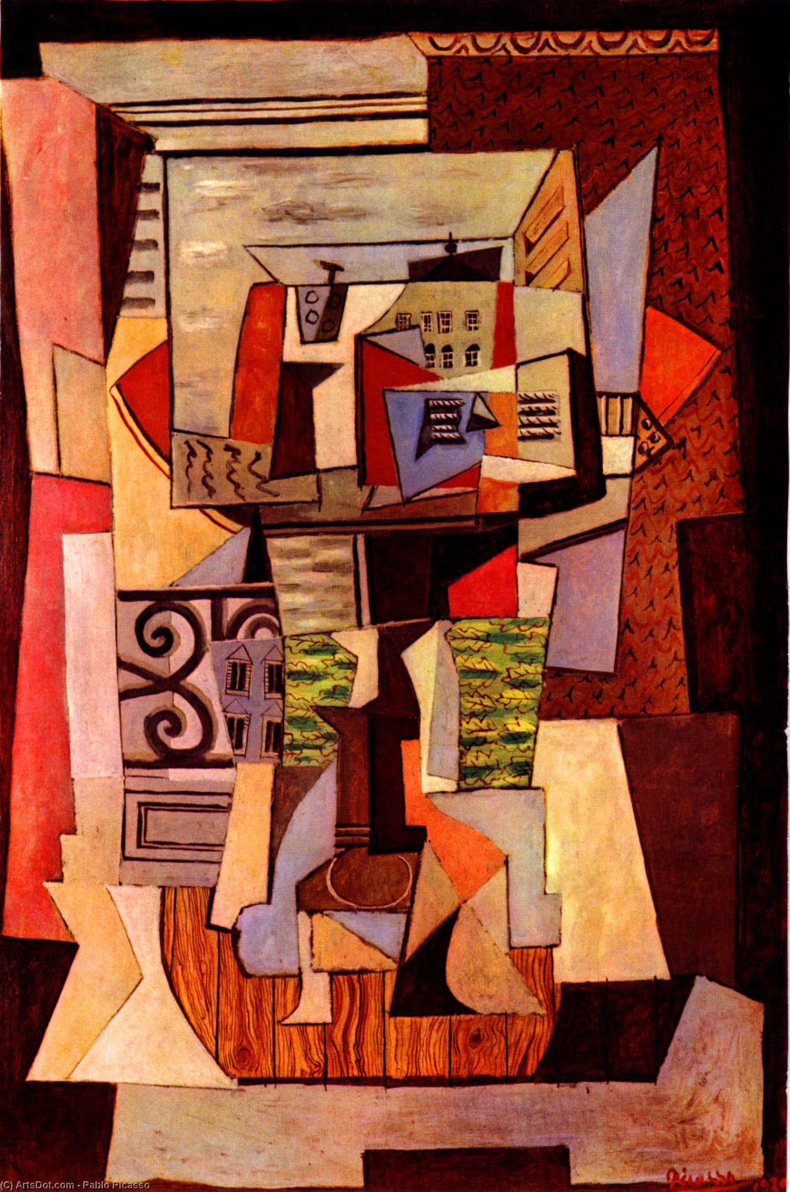 Window Opened To The Street Penthieure — Pablo Picasso