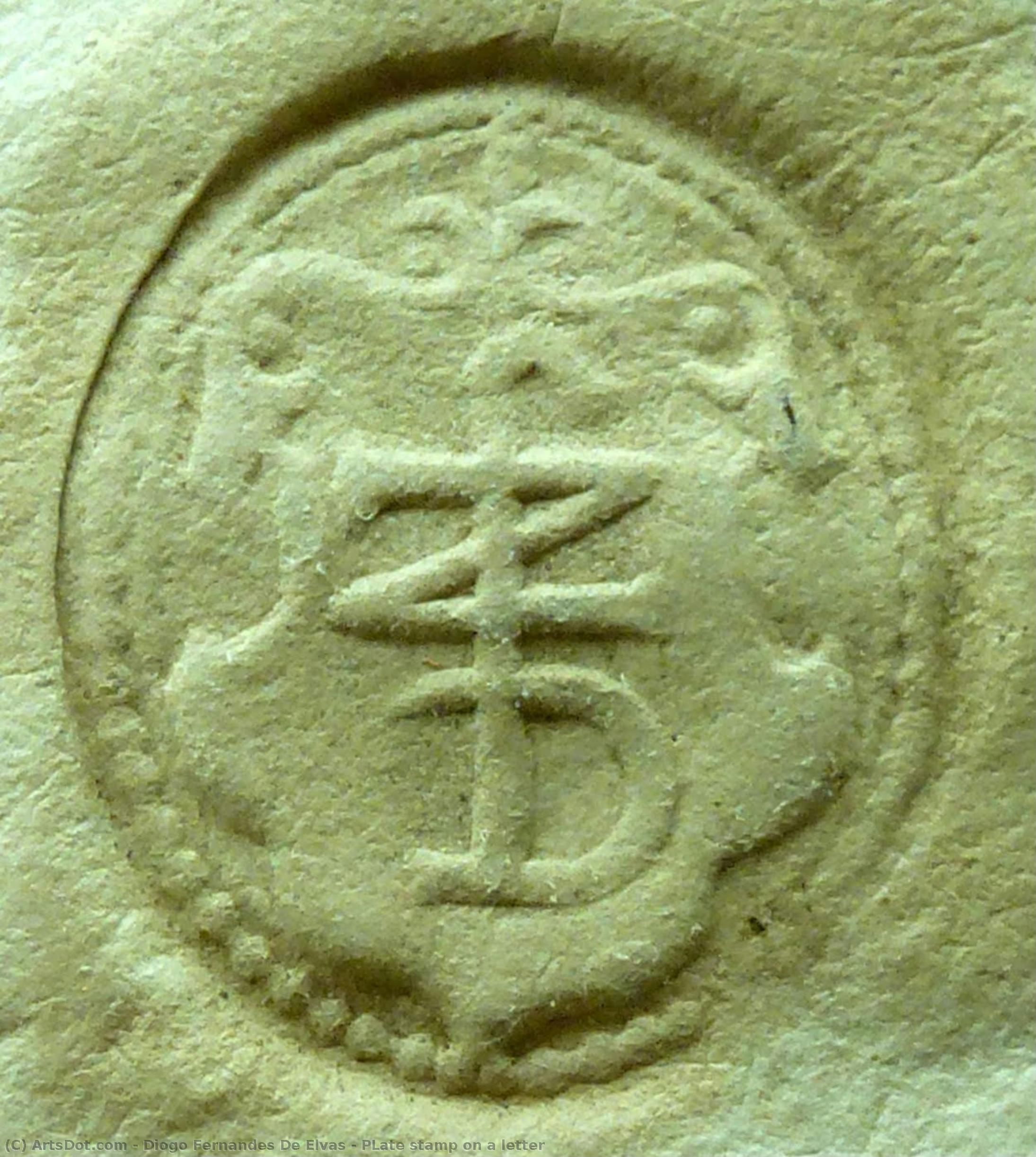 Plate Stamp On A Letter — Diogo Fernandes De Elvas