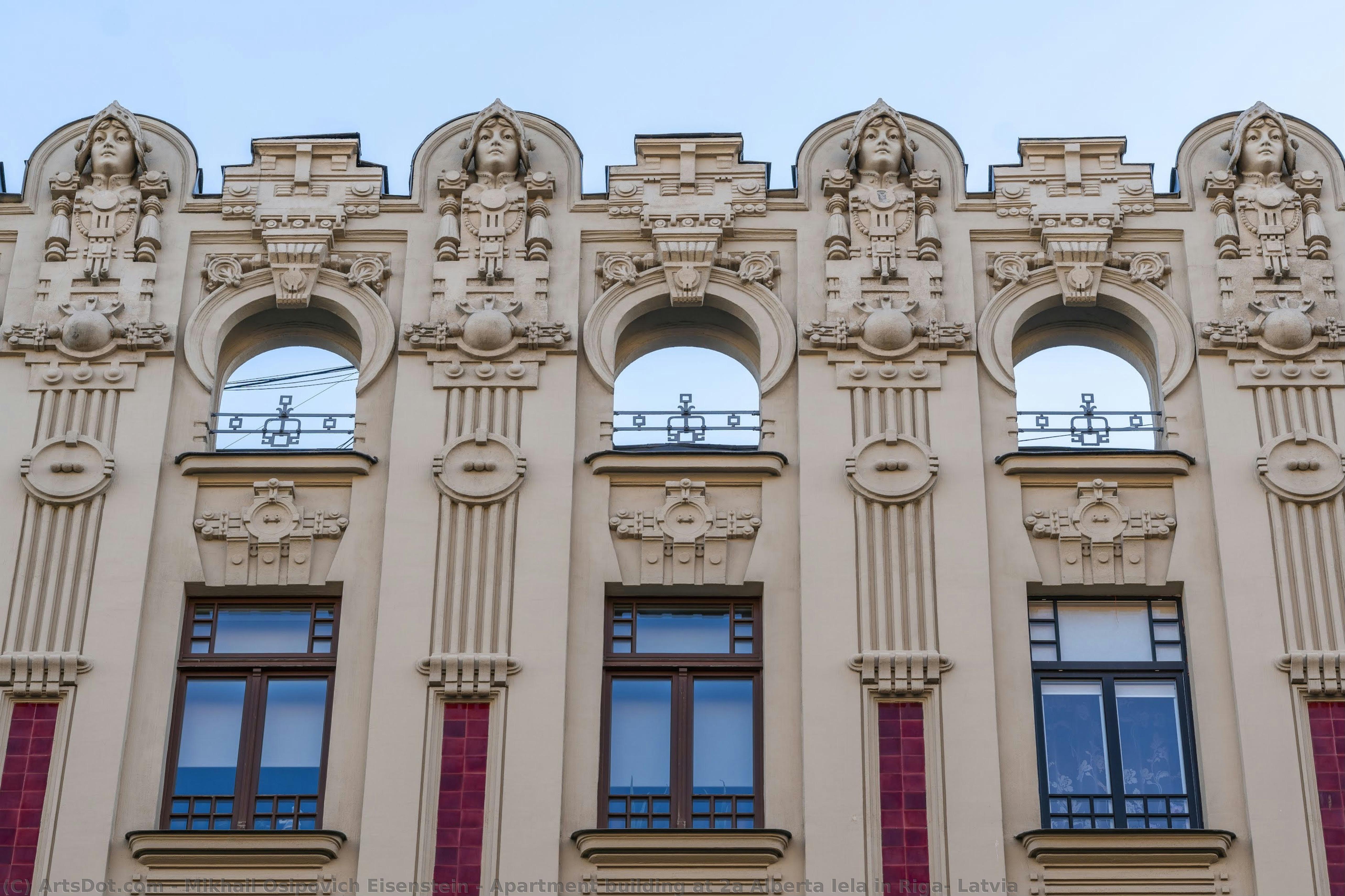 Apartment Building At 2a Alberta Iela In Riga, Latvia — Mikhail Osipovich Eisenstein
