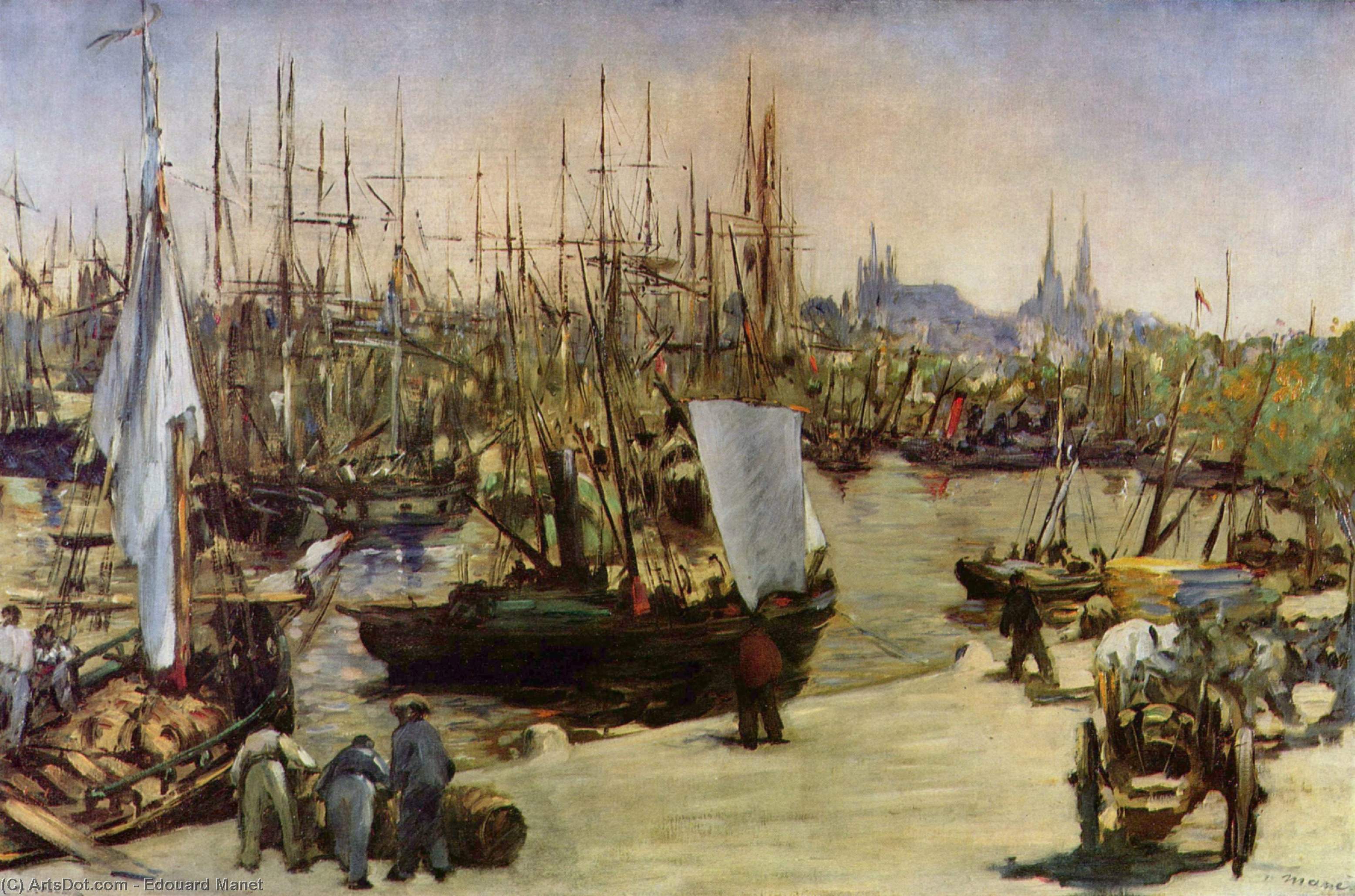 The Port Of Bordeaux — Édouard Manet