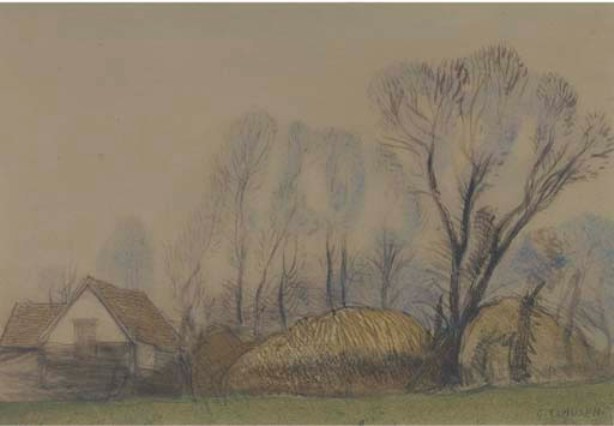 Farmyard In Winter — Sir George Clausen