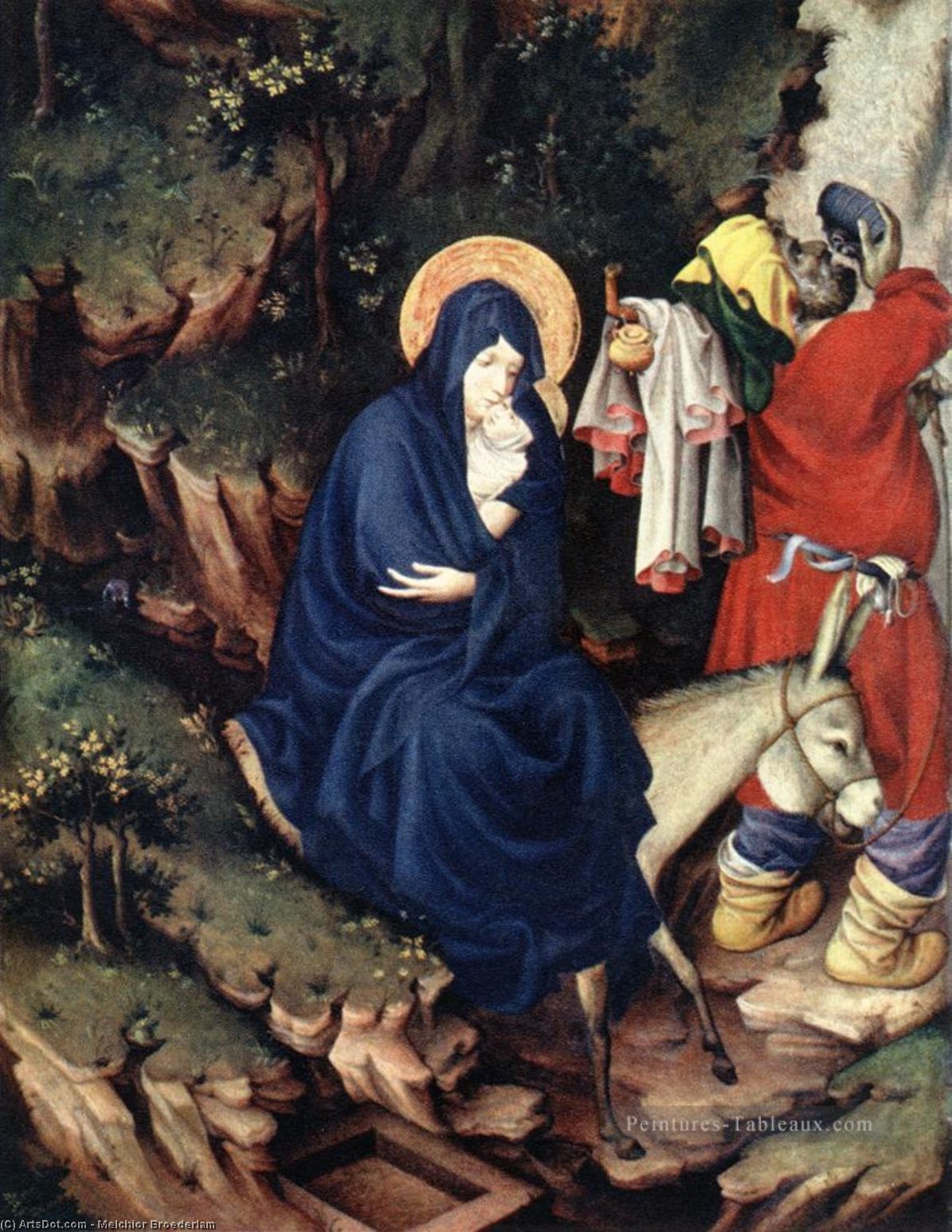 The Flight Into Egypt — Melchior Broederlam