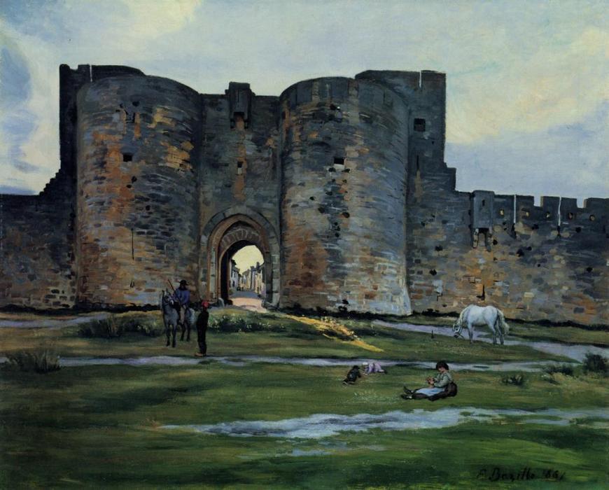 Queens Gate At Aigues-mortes — Frédéric Bazille