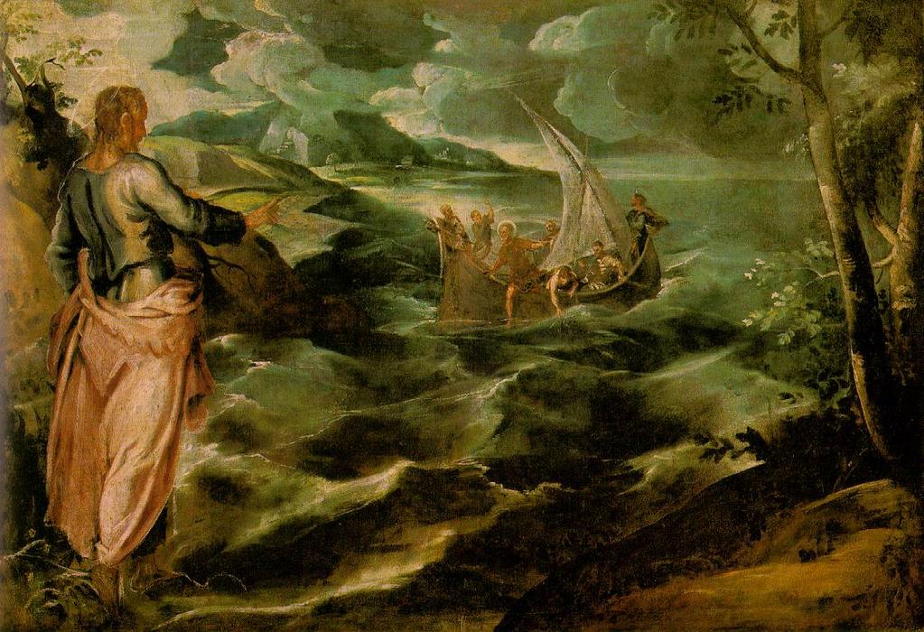 Christ On The Sea Of Galilee — Jacopo Tintoretto
