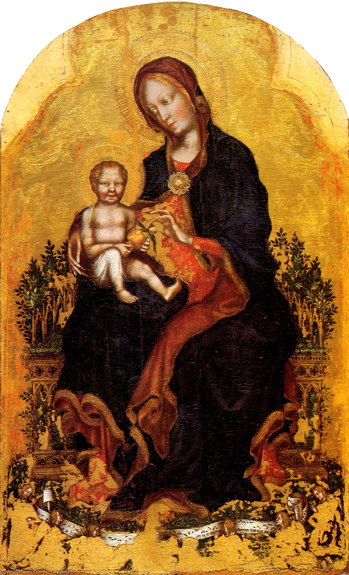 Madonna With Child Gentile Da Fabriano — Gentile Da Fabriano