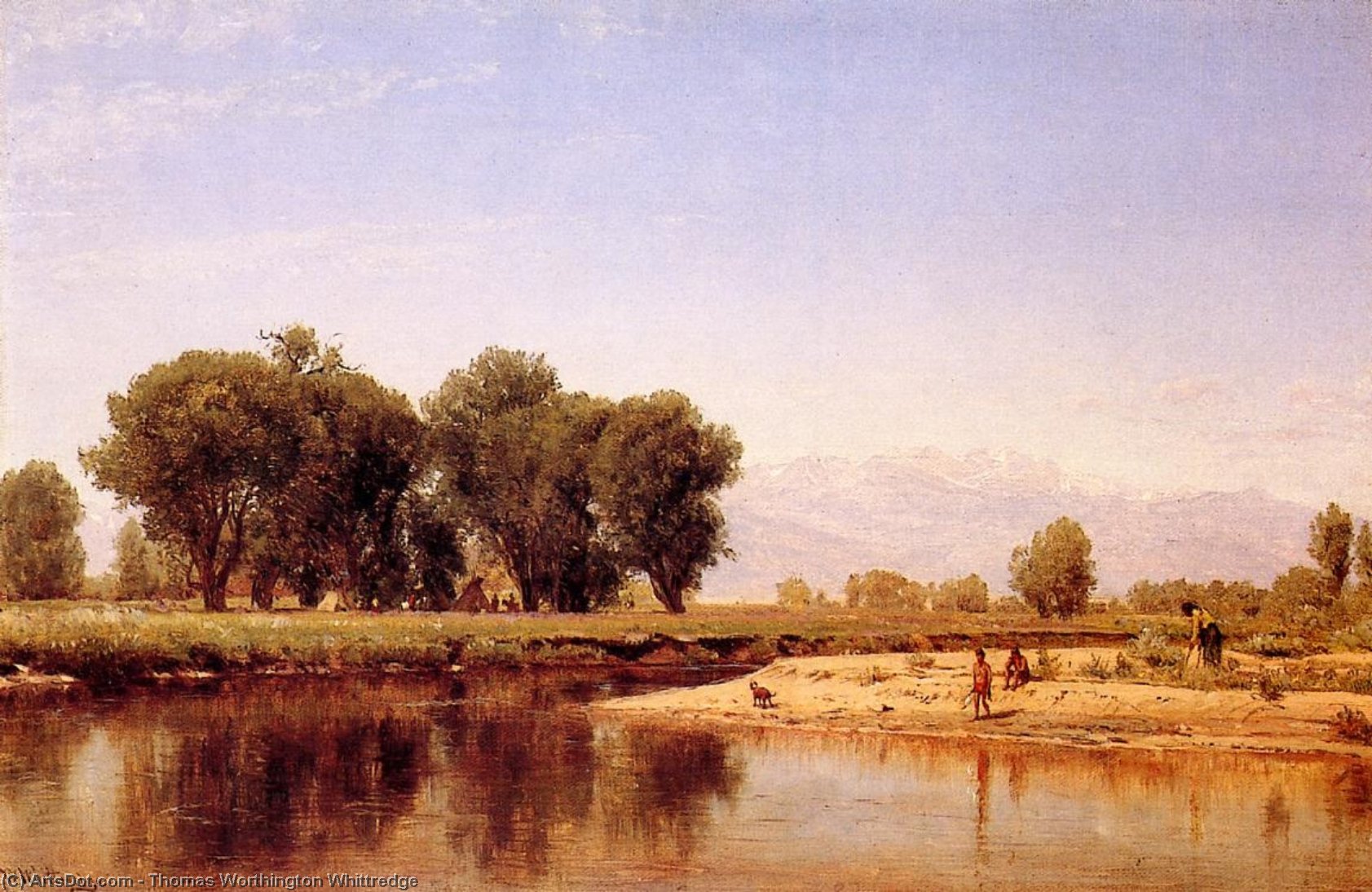 Indian Emcampment On The Platte River — Thomas Worthington Whittredge