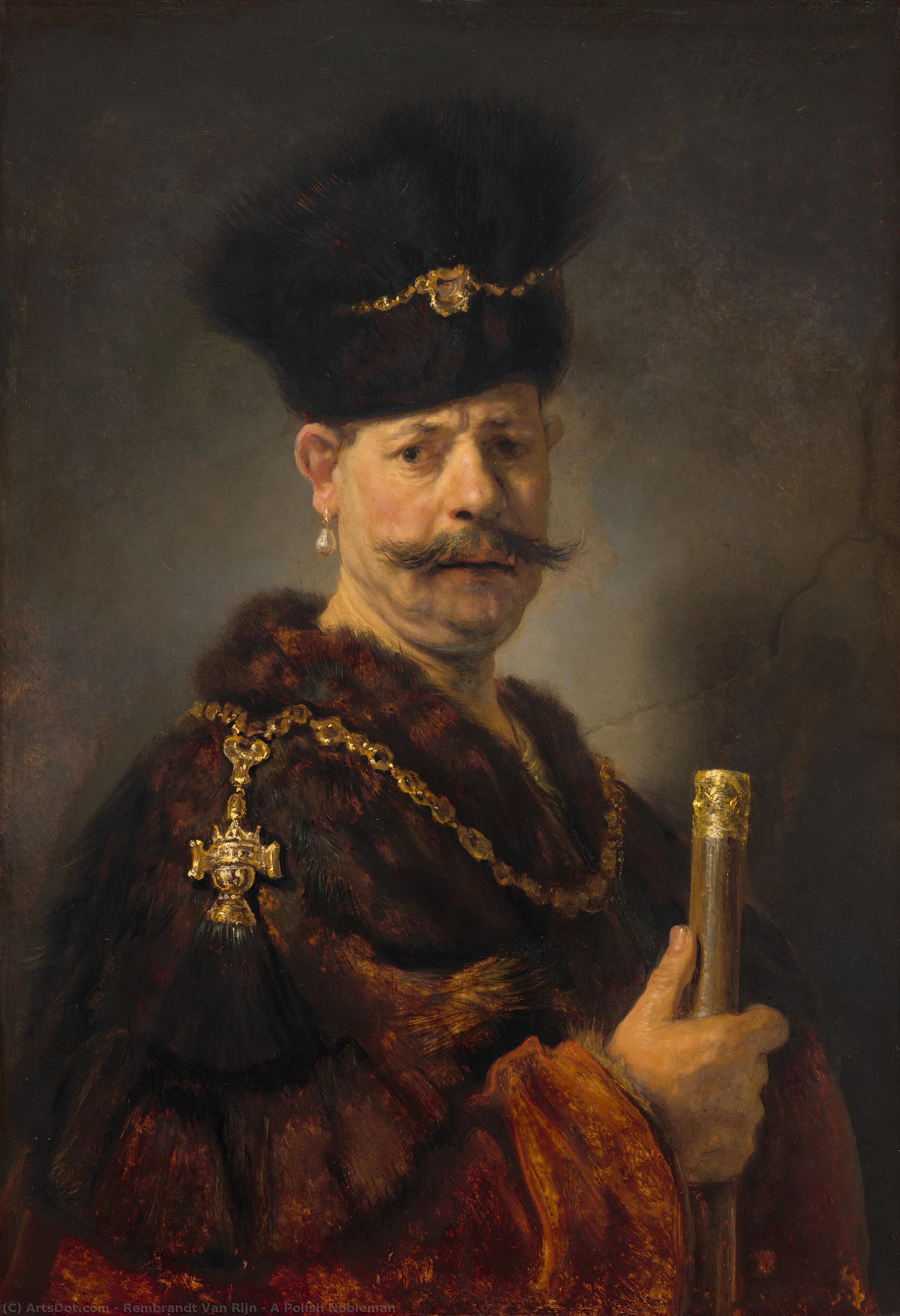 A Polish Nobleman — Rembrandt Van Rijn