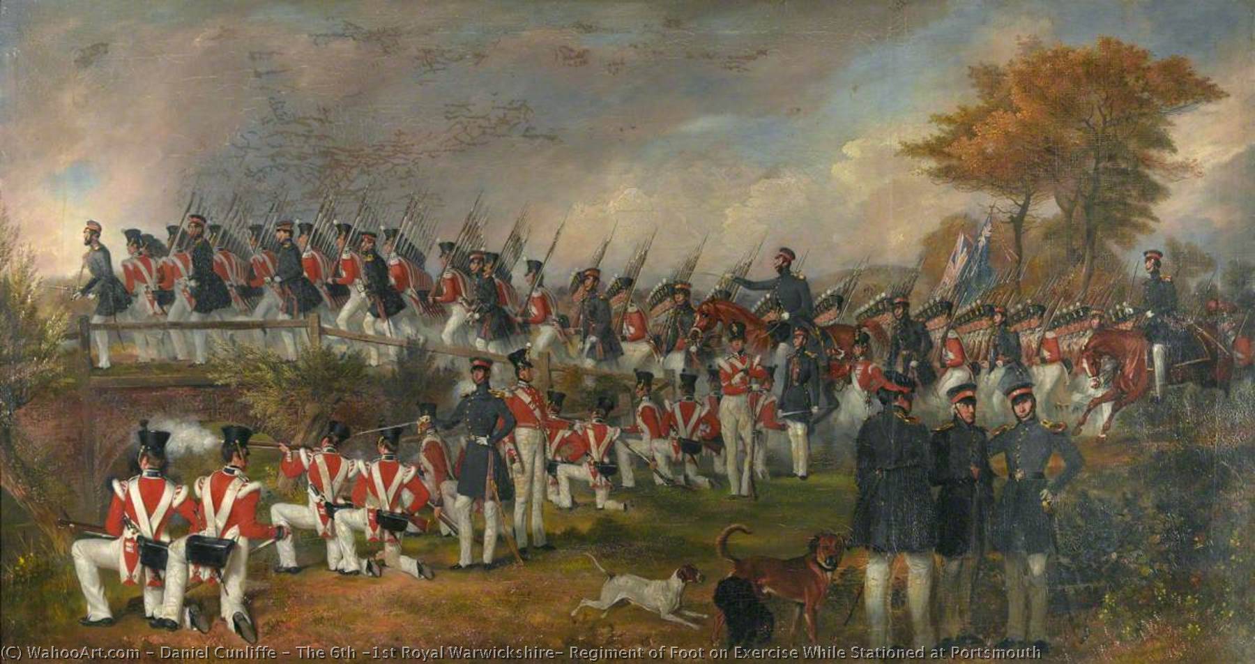 The 6th (1st Royal Warwickshire) Regiment Of Foot On Exercise While Stationed At Portsmouth — Daniel Cunliffe