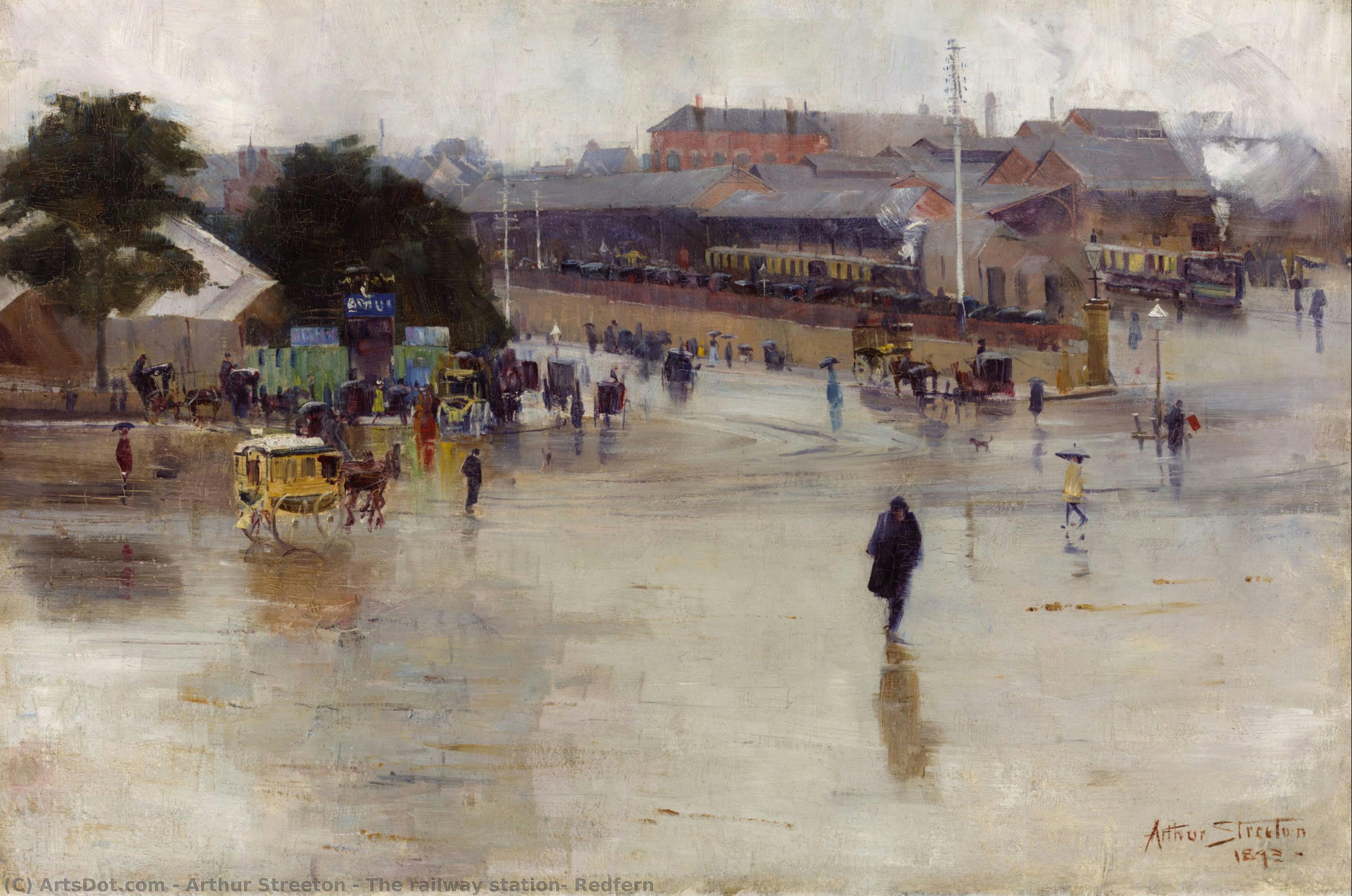 The Railway Station, Redfern — Arthur Streeton