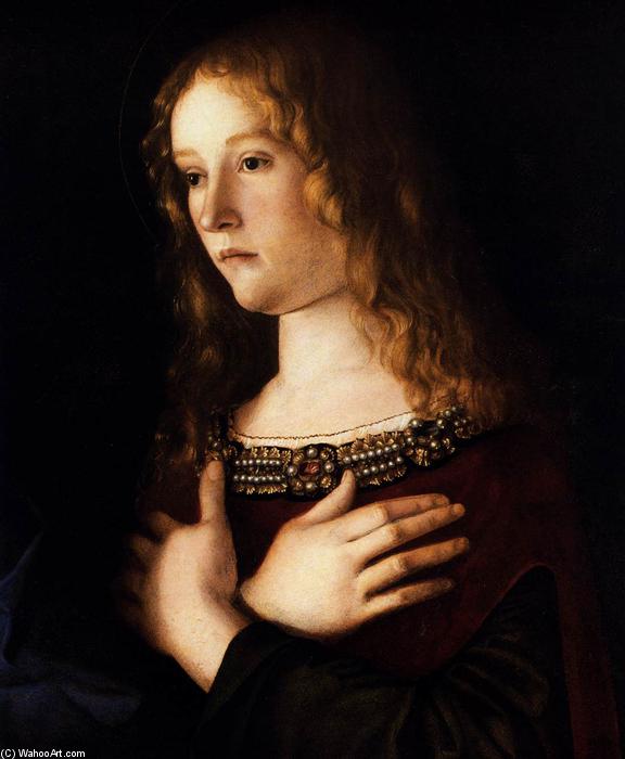 Madonna And Child With Two Saints (detail) — Giovanni Bellini