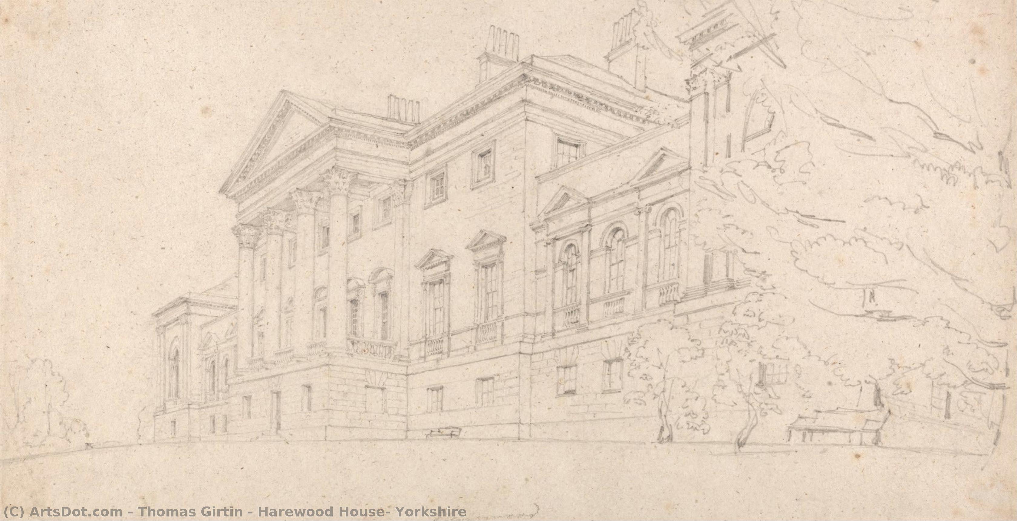 Harewood House, Yorkshire — Thomas Girtin