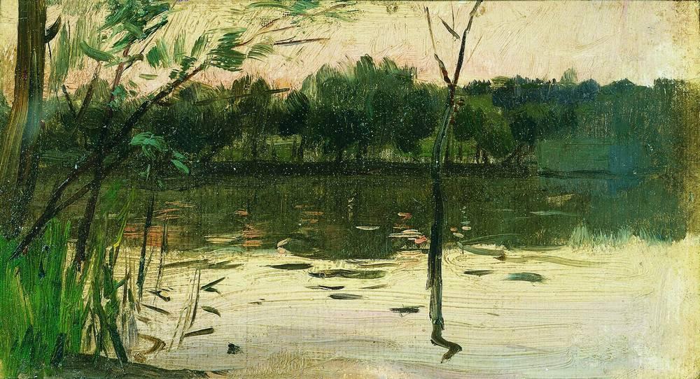 Landscape With Pink Sunset — Isaak Ilyich Levitan