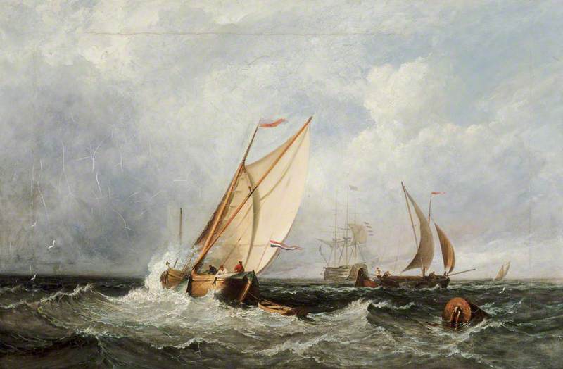 Closehauled Crossing The Bar — Edmund Thornton Crawford
