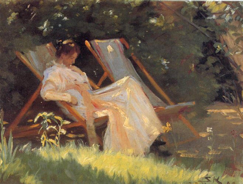 Marie En El Jardín — Peder Severin Kroyer
