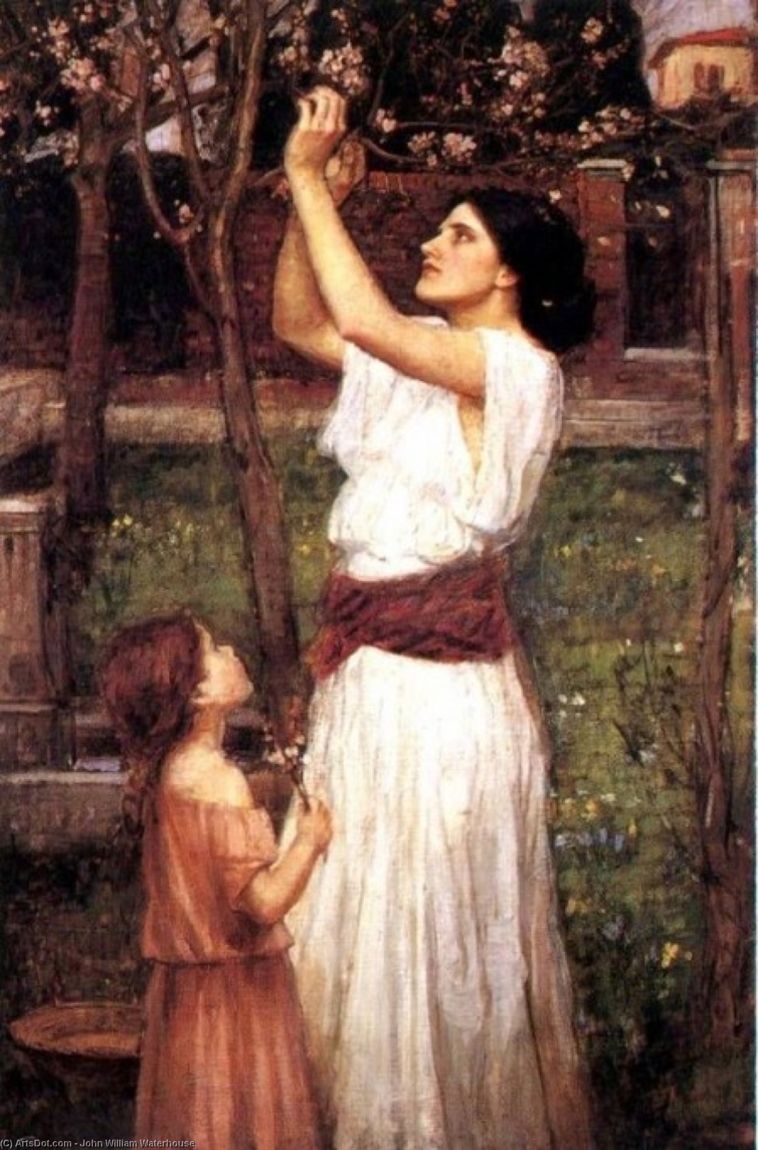 Gathering Almond Blossoms — John William Waterhouse