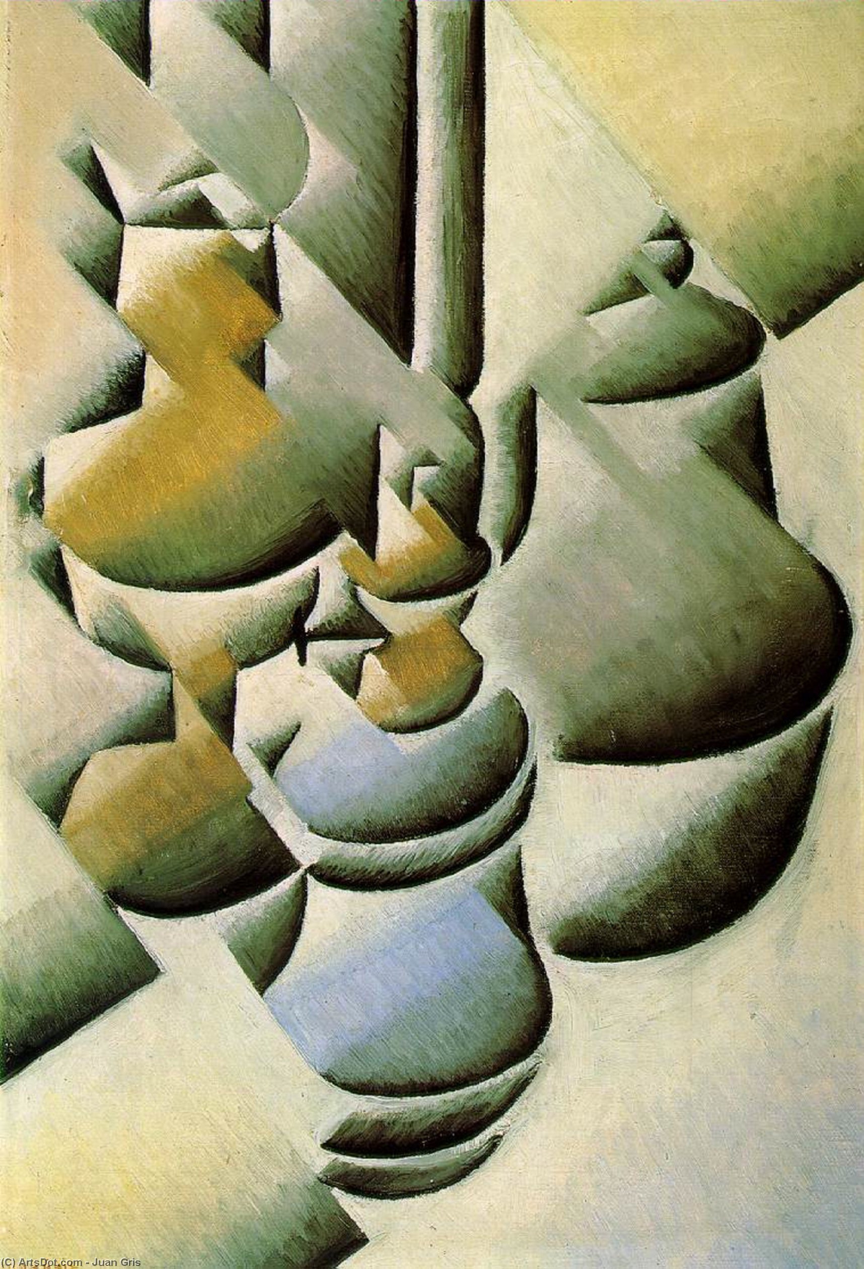 Still Life With Oil Lamp - - — Juan Gris