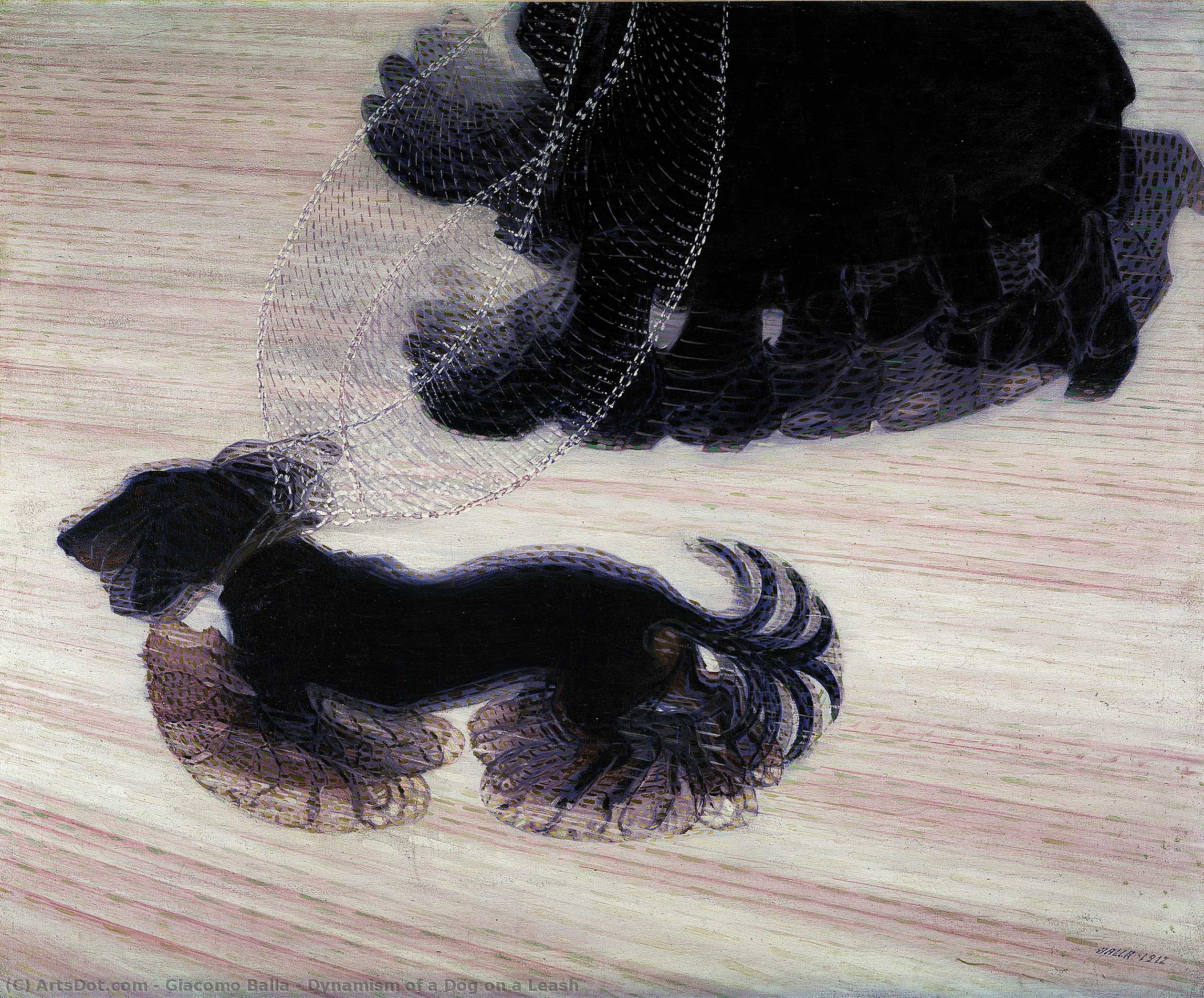Dynamism Of A Dog On A Leash — Giacomo Balla