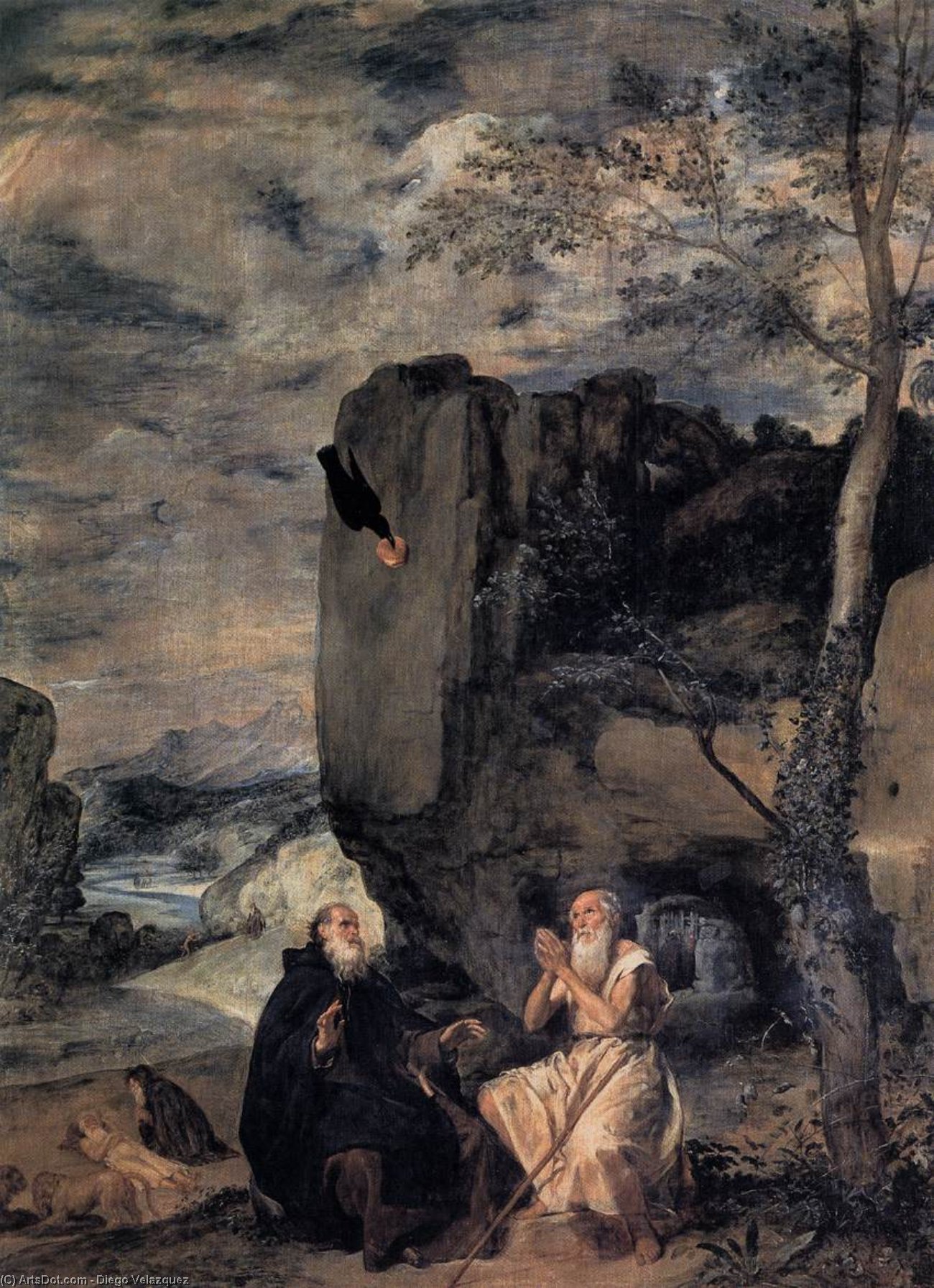 St. Anthony The Abbot And St. Paul The First Hermit — Diego Velázquez