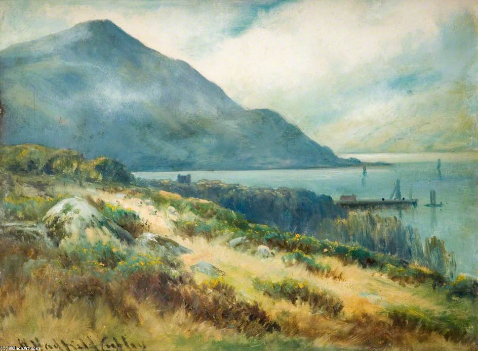 Landscape With Pier And Lake — Henry Hadfield Cubley