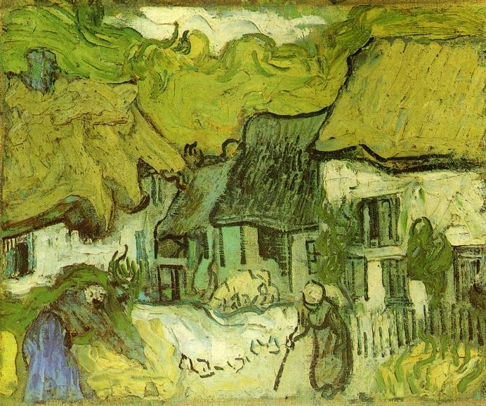 Thatched Cottages In Jorgus — Vincent Willem Van Gogh