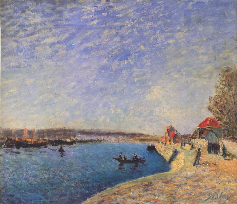 River Loing At Saint Mammes — Alfred Sisley