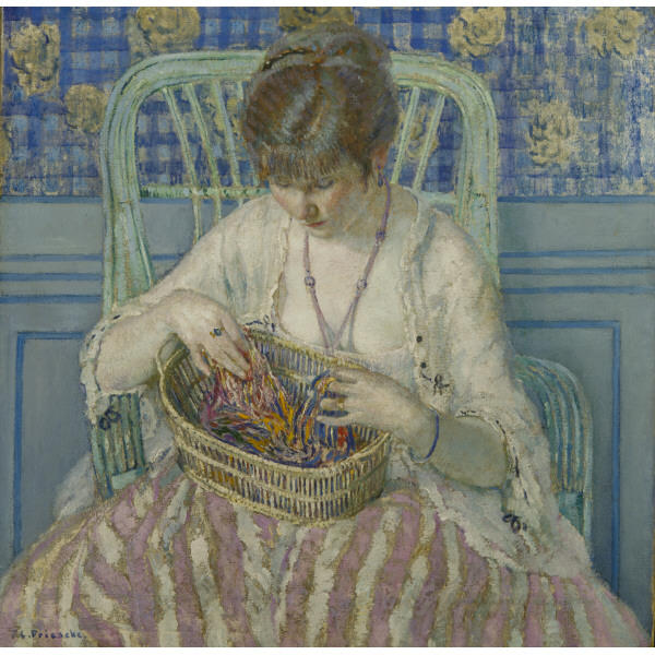 Unraveling Silk — Frederick Carl Frieseke