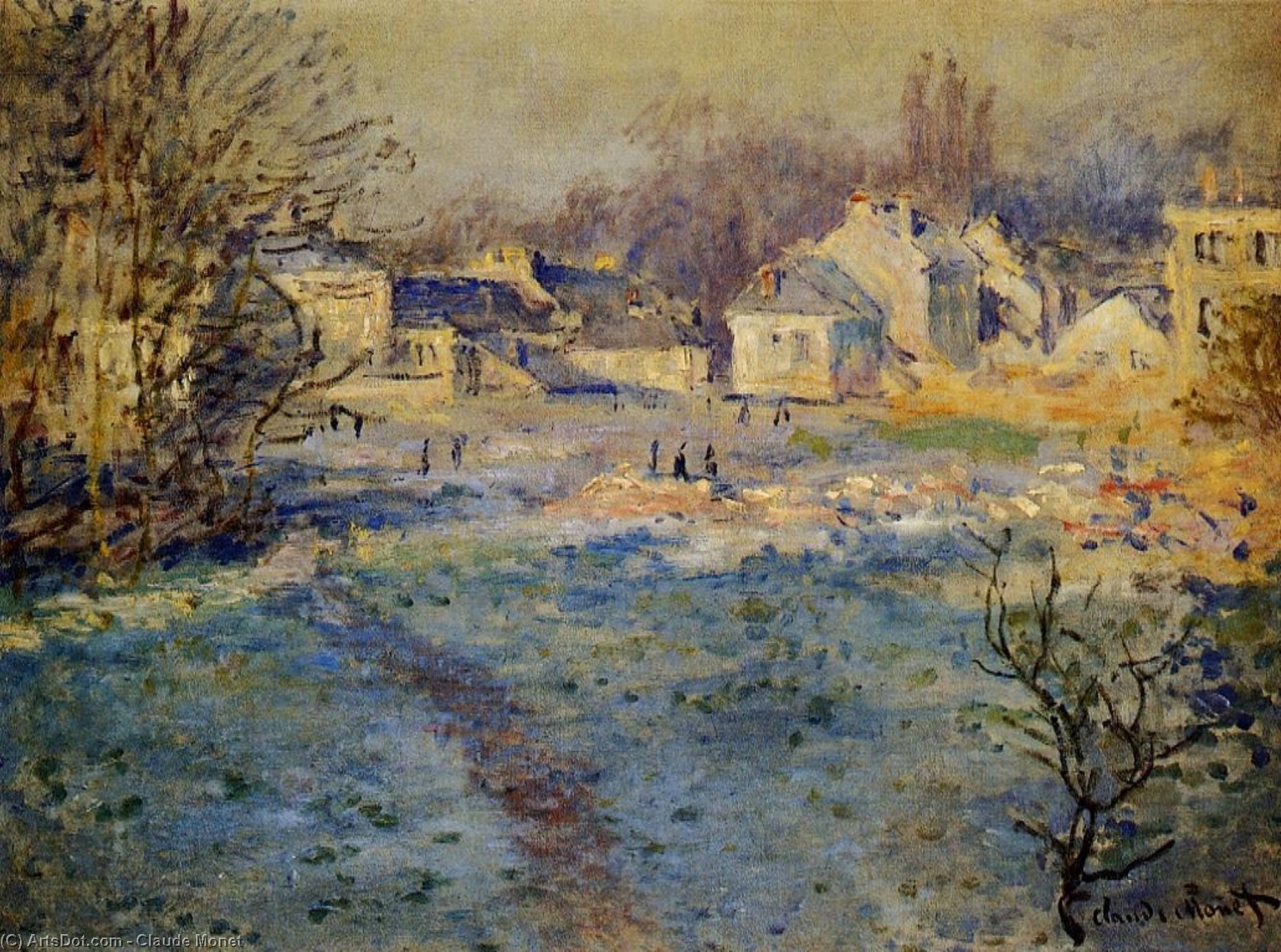 White Frost — Claude Monet