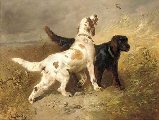 Two Gun Dogs On The Hunt — Henry Schouten
