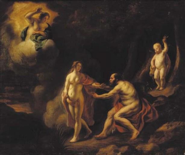 Jupiter And Nymph, With Juno Above — Jacob Jordaens